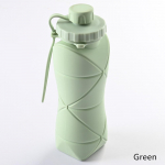 Vastupidavad kokkupandavad veepudelid Lekkekindla klapiga kokkupandav reisiveepudel j&otilde;usaali telkimiseks matkamiseks reisispordiks roheline