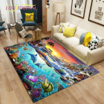 Loomamaailm Elutoa vaibad Magamistoa Suur vaip Lapsed M&auml;nguala Vaibad Lastetuba M&auml;ng P&otilde;randamatid 100cm x 150cm