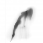 Must valge Seksikad mehed Naised Varjud Abstraktsed L&otilde;uend Pop Mood Plakatid Kaasaegsed maalid Pildid Magamistuba Elutuba Vannituba Kodukaunistuse seinamaaling 40x60cm No Frame oranž