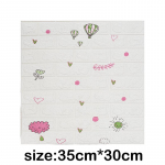 1/5/10 tk 35 * 30 cm 3D disainiga tapeet seinakaunistus vaht tellis isekleepuv veekindel seinakleebis 1Pcs 35*30cm valge