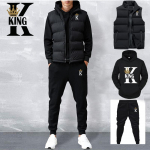 Meeste vabaaja komplektid, vest + kapuutsid + p&uuml;ksid, 3-osaline spordidress, meeste spordir&otilde;ivaste komplekt S
