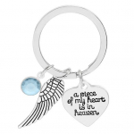 of My Heart is in Heaven Letters Drop Wing Rhinestonest v&otilde;tmehoidja v&otilde;tmehoidja sinine