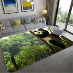 Wild Panda vaip, lastetuba poistele Pehme roomamismatt 3D loomavaip Elutoa sissep&auml;&auml;su matt Magamistoa p&otilde;randavaip 40x120cm