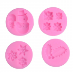 Kaunistamine &Scaron;okolaadist K&uuml;psetust&ouml;&ouml;riistad Suhkrupasta J&otilde;uluvorm Silikoonist Lumememme Fondant Koogivorm