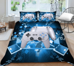 M&auml;ngija voodipesu Mikrokiudkangast m&auml;ngumasinaga tr&uuml;kitud tekikate ja padjap&uuml;&uuml;r sobivad poiste ja meeste m&auml;ngus&otilde;prade tubade kaunistamiseks Baby 100x135cm