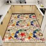 Munakivist Beach Starfish vaibad elutoa dekoratiivsed vaibad, uksematid, k&ouml;&ouml;k, vannituba, libisemiskindel p&otilde;randamattide ala vaip 100x150cm