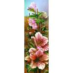 5D DIY Teemantmaalikomplekt P&auml;evalill t&auml;ispuur Teemanttikandid Roosiristpistes Lillekunst Maalimine Elutoa seinakaunistus 20x60CM