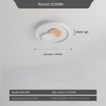 Laevalgusti Led kaasaegne minimalistlik magamistuba valgus p&otilde;hjamaise elutoa valgus &Uuml;li&otilde;huke &uuml;mmargune tuba valgus nutikad lambid 30cm-white light