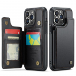 Retro Flip nahast telefoni&uuml;mbris iPhone 14 13 12 11 Pro Max X XS XR 8 Plus SE 2022 Samsung Z Fold 4 3 S23 Ultra S22 S21 S20 FE Rahakotikaardi tagakaas iPhone 6/iPhone 6S must