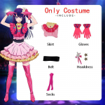 Ema ja Laste Cosplay Kost&uuml;&uuml;m, Hoshino Akuamarin Cosplay T&auml;iskomplekt Kost&uuml;&uuml;m, Cosplay Anime Kost&uuml;&uuml;m XS roosa
