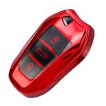 Uue disainiga TPU auto kaugjuhtimispuldi v&otilde;tme&uuml;mbrise kate Peugeot 2008 3008 4008 5008 308 408 508 Citroen C1 C2 C4 C6 C3-XR Picasso Grand DS3 DS5 jaoks punane