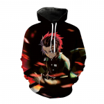 Uued Anime Hoodid Demon Slayer Kimetsu no Yaiba 3D Print Kapuutsiga dressipluus Mehed Naiste Mood kapuuts Hip Hop Unisex Pullover Coat S