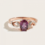 925 Sterling h&otilde;bedane lihtne s&otilde;rmus loodud Aleksandri v&auml;rvimuutusega erinevate heledate peente naiste ehete all us ring size 8# lilla