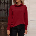 Moodne pikkade varrukatega kilpkonnaga kampsun vabaaja ka&scaron;miirist trikotaaž Pullover vabaaja &uuml;hev&auml;rvilised pehmed soojad džemprid Topid 28971 S must