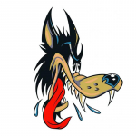 J520# Naljakas Big Bad Wolf kleebis auto vin&uuml;&uuml;lkleebise veekindlal kaunistusauto kleebistel A-15cm-Longest Side