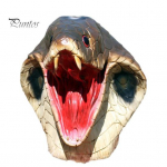 Peokobra kost&uuml;&uuml;m Realistlik kobrapeamask Halloweeni lateksloomade madude mask, cosplay karnevali peotarbed Snake