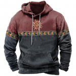 2023. aasta uus vintage meeste kapuuts, Totem Print kapuutsiga dressipluus Unisex Harajuku pullover jope Suurem&otilde;&otilde;tmelised vabaaja t&auml;navar&otilde;ivaste topid S