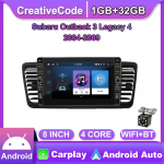 8-tolline Android Subaru Outback 3 Legacy 4 2004-2009 jaoks koos nupunupuga auto CarPlay raadio video multimeedia GPS-m&auml;ngija 2+32 GB 1+32GB