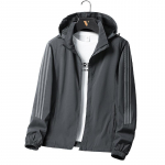M-8XL suur jope Mantel meeste kapuutsiga jakk 8XL must