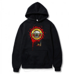 Guns N' Roses Kapuutsid Muusika Hard Rock Band Print T&auml;navar&otilde;ivad Unisex Naiste Suured dressipluusid Pusad Pullover Spordidressid R&otilde;ivad 2XL