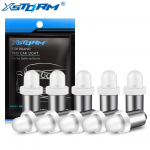 10tk BA9S LED pirn T4W H6W LED auto pirn Auto tagurdustuled Auto parkimisluba Lamp Sisustus 2835SMD Auto LED pirn DC 12V valge