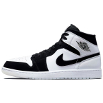 Air Jordan 1 Mid SE Diamond Meeste Tossud Valge Must Mitmev&auml;rviline DH6933-100 40.5 gray