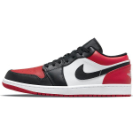 Air Jordan 1 madala varbaga meeste tossud j&otilde;usaali-punane must valge 553558-612 44.5 black