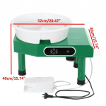 110/220V 25cm elektriline keraamika rattamasin DIY keraamiline t&ouml;&ouml; savi Art Craft Green 350W 8 tk