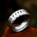 Vintage Odin Nore Viking Amulet Rune S&otilde;rmused Meestele Mood roostevabast terasest S&otilde;nad S&otilde;rmused Pulmaehted S&otilde;brap&auml;eva kingitused 9
