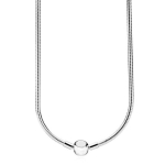 Original Moments Lobster Ball Clock Smooth Snake Chain kaelakee 925 Sterling Silver Bead Charm Euroopa isetehtud ehete jaoks 60cm white