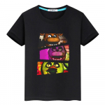 FNAF 100% puuvillane suvine T-s&auml;rk Cartoon Print Anime T-s&auml;rgid L&uuml;hikesed poisid Topid Bear Rabbit pride y2k &uuml;hes t&uuml;kis lasteriided t&uuml;drukud 160