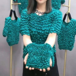 Naiste vabaaja T-s&auml;rgid Plisseeritud ananassi kortsudega mullidega s&auml;rk Mitmek&uuml;lgne maagiline kost&uuml;&uuml;m l&uuml;hikeste varrukatega, &uuml;hev&auml;rviline l&auml;bipaistev lahtine kolmem&otilde;&otilde;tmeline top One size