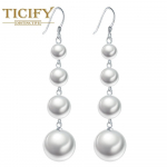 Uus Pearl Ear Hook Temperament Long Stiilne k&otilde;rgetasemeline sensoorne k&otilde;rvaripats valge