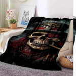 Metallica 3D-prinditud nelja hooaja tekk, diivanikate, reimatekk, pl&uuml;&uuml;sist tekk, kerge flanellitekk, soe laste tekk 75x100cm