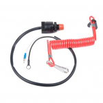 Vastupidav mootori seiskamisl&uuml;liti reguleeritav pikendatav topeltkonks punane/must