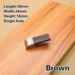 1 tk riistvara liitmikud m&ouml;&ouml;blikapi sahtli t&otilde;mbenupu nahast uksek&auml;epideme jaoks Single Hole must