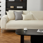 Minimalistlik kreemjas stiilis vahvel &uuml;hev&auml;rviline veekindel, et v&auml;ltida uriini lekkimist Four Seasons universaalsed diivanipadja riidest libisemiskindlad istmepadjad 50*70