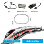 Tehniline kiirrong Moodne kiirvagun Elektrij&otilde;ul t&ouml;&ouml;tav linnaraja nukud Harivad ehitusklotsid M&auml;nguasjad lastele No Box