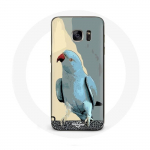 &Uuml;mbris Samsung Galaxy S7 Edge Parakeets Parrots Blue jaoks
