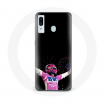 Coque pour Samsung Galaxy A30 Formule 1 Sergio P&eacute;rez Mendoza gagn&eacute; la course