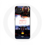 Coque Samsung Galaxy A03 Formule 1 Max Verstappen Pilote de F1 noir rouge et jaune