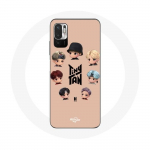 Coque pour Xiaomi Redmi Note 10T 5G BTS TinyTAN Animation Affiche RM Jin Suga J-Hope Jimin V Et Jungkook