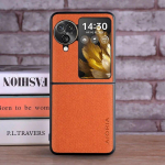 &Uuml;mbris Oppo Find X6 X5 X3 Pro N N3 N2 Flip coque Luksuslik tekstiil Nahast pehme k&otilde;va telefoni&uuml;mbris oppo find n3 flip case capa Find X6 Pro must