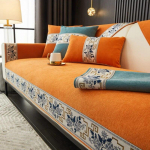 Luksuslik Hiina stiilis diivanipadi, libisemisvastane &scaron;enill Kvaliteetsed klassikalised diivanikatted elutoa tugitooli kattega diivanir&auml;tik 70x70cm 1pcs