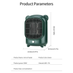 500 W PTC kaasaskantav kiire soojendus keraamiline ruumisoojendi isiklik mini elektriline k&uuml;ttekeha termostaat vaikne energiat&otilde;hus, ohutu 500W&EU