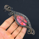 Natural TreeOfLifeKunzite Gemstone Copper Wire Wrap Gift Pendant 5.51 w2m80