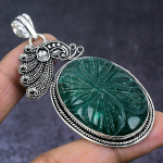 Emerald Natural Gemstone 925 Steling Silver Jewelry Pendant 2.84 o3n26