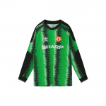 Adidas Originals Trefoil Manchester United V&auml;rviplokk Pikkade varrukatega Jalgpallis&auml;rk Meeste Topid Troopiline Roheline HP0449 S