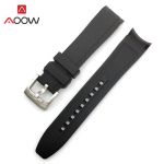 18/20/21/22/24mm sportlik silikoonrihm kumera otsaga roostevabast terasest pandlaga veekindel kummist meeste asendus randmepael. 24mm