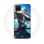 Coque Samsung Galaxy A12 One Piece Roronoa Zoro ep&eacute;e manga anime
